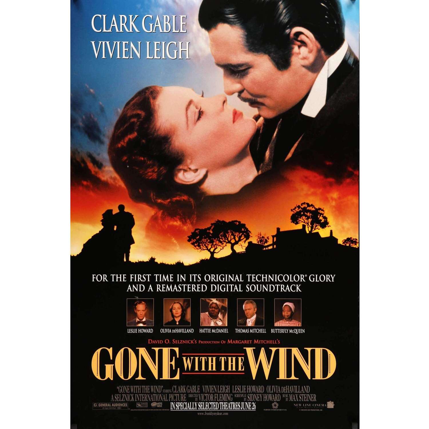 Gone With The Wind (1939) - Clark Gable & Vivien Leigh