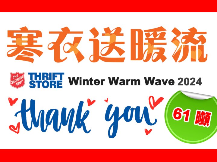 Winter Warm Wave  61 噸物資 溫暖社區 | 寒衣送暖流 圓滿結束