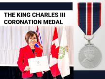 King Charles III's Coronation Medal 加拿大中文電台新聞總監 李潔芝 獲國王加冕獎章1742841102